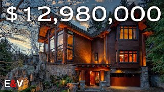 Inside This 12980000 Mountain Chalet in Whistler [upl. by Alemaj615]