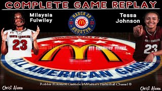 2023 McDonalds Girls All American Game  32823  FULL GAME REPLAY Featuring 2 Gamecock Commits [upl. by Ariaic953]