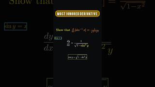 Epic Math Moment Derivative of sine Inverse maths derivatives [upl. by Oidgime]