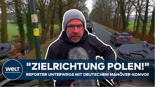 NATOGROßMANÖVER STEADFEST DEFENDER quotZielrichtung Polenquot Reporter unterwegs mit deutschem Konvoi [upl. by Aneek]