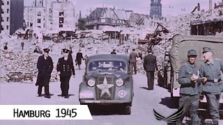 Hamburg  Liberation in 1945 in color and HD [upl. by Darahs375]