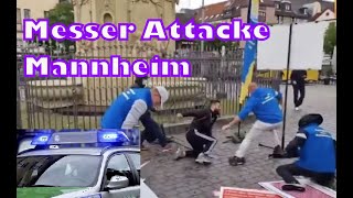 Messer Attacke Mannheim AlphaKevin R001 [upl. by Rushing]