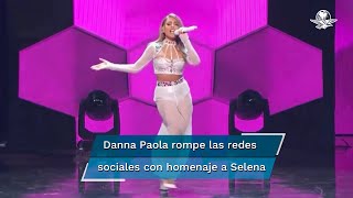 Danna Paola canta “Como la flor” y fascina a fans en homenaje a Selena [upl. by Horowitz]