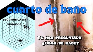 COLOCACIÓN DE TUBERÍA EN UN CUARTO DE BAÑO instalación sanitaria Tubería PVC y CPVC [upl. by Seward]