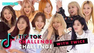 KPop Girl Group TWICE Nailed These Crazy TikTok Dances  TikTok Challenge Challenge  Cosmopolitan [upl. by Evelina]