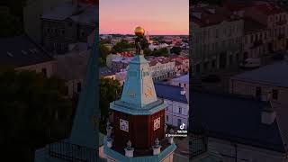 Miasto Siedlce w 40 sekund ⏳ siedlce miasto pociagi drone [upl. by Anelad289]