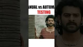 Manual vs Automation Testing [upl. by Genovera]