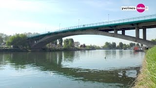 Une nouvelle passerelle piétonscyclistes entre Conflans et Andrésy [upl. by Annasus]