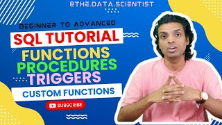 How To Create SQL Functions Procedures and Triggers  thedatascientist [upl. by Jonis]