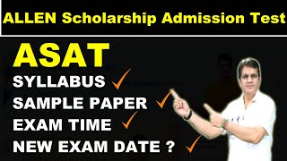 ASAT Syllabus  ASAT Date  ASAT Sample Paper  ASAT Exam Pattern allenkota topperstalk [upl. by Aney]