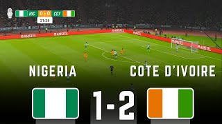 NIGERIA VS COTE DIVOIRE 12  FINAL COUPE DAFRIQUE DES NATIONS 23SIMULATION amp SCORE [upl. by Malet]