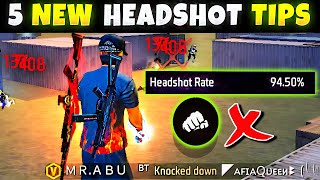 5 Easy Tricks for 90 Headshot rate beginner intermediate 2023 freefire [upl. by Liagaba924]