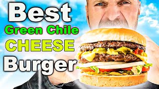 Albuquerques BEST GREEN CHILE Cheese Burger [upl. by Isdnyl103]