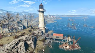 Fallout 4  Next Gen Restart  Kingsport Lighthouse  Settlement Tour  No Commentary [upl. by Gardy]