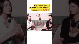 Winner BBOTT3 Sana Makbul Interview Dating Naezy Marriage Fight With Ranveer Kataria Shivani [upl. by Akemad892]