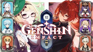 Genshin Impact  Patch 48 Spiral Abyss 12 EMILIE Burn Melt Hybrid amp DILUC Overload [upl. by Egres248]