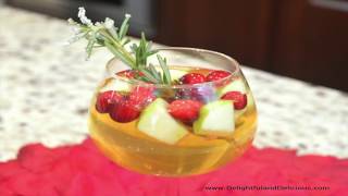 Winter White Sangria  Easy Cocktails  Holiday Cocktails [upl. by Mencher]