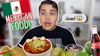 HUGE POZOLE MUKBANG [upl. by Carlick]