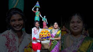 Yetlundhi Bathukamma👩‍❤️‍👨💐💯 santoshkasarla bathukamma shorts trending creator foryou couple [upl. by Ahnavas406]