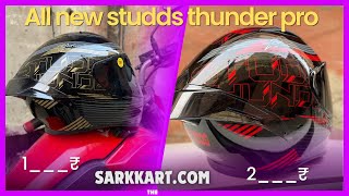 Best helmet under 2000 The new studds thunder pro sv with new spoiler review Best dot approved [upl. by Tanner]