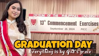 13TH COMMENCEMENT EXERCISES  LYCEUM OF THE PHILIPPINES UNIVERSITY [upl. by Kelda]