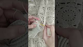 Hırka kol lastiği örme 🌸 Söğüt hırka 🌸Motifli hırka 🌸 Crochet cardigan shorts örgü crochet [upl. by Prior]