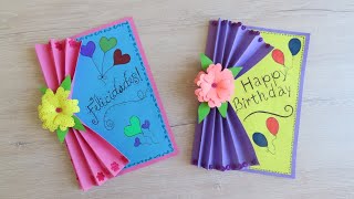 Hermosa idea de tarjeta de cumpleaños tarjetas de felicitación de bricolaje para cumpleaños [upl. by Leupold627]