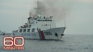 China rams Philippine ship while 60 Minutes on board South China Sea tensions could draw US in [upl. by Ennairam712]