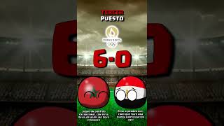 TERCER LUGAR  MARRUECOS vs EGIPTO JUEGOS OLIMPICOS 2024 countryballs [upl. by Etteragram]