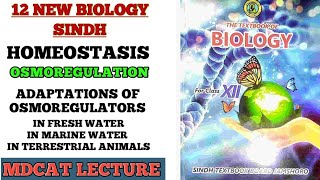 OSMOREGULATION  OSMOEGULATORS AND OSMOCONFORMERS  ADAPTATIONS OF ANIMALS 12 NEW SINDH BIOLOGY [upl. by Loretta]