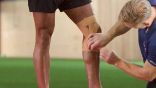 Elastoplast How to strap and support the knee [upl. by Onilegna]