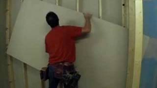 How to Hang Drywall [upl. by Acirrej]