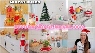 DECORAÇÃO DE NATAL 2023  MUITAS IDEIAS  DECOREI A CASA TODA [upl. by Odnalo866]