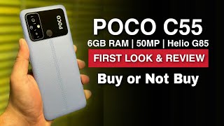 POCO C55 Officially Launched in India With 6GB RAM 🔥 Price Specs Features Camera Gaming Review [upl. by Jehanna425]