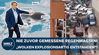 EXTREMREGEN quotWolken explosionsartig entstandenquot Jahrhundertunwetter verwüstet Küsten Spaniens [upl. by Akihc529]