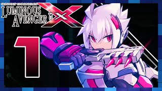 Gunvolt Chronicles Luminous Avenger iX  Gameplay Walkthrough Part 1  Store Ruins Boss Rebellio [upl. by Sarene972]