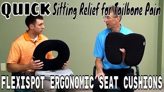 Quick Sitting Relief for Tailbone Pain Flexispot Ergonomic Seat Cushions [upl. by Sumedocin]