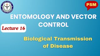 PSM Lecture16  Entomology and Vector Control  Biological Transmission of Disease [upl. by Glenda]