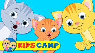 Three Little Kittens  Popular Nursery Rhymes Collection for Children by KidsCamp [upl. by Alin]