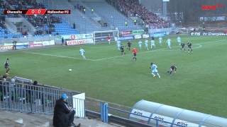 20 Spieltag Spielbericht Chemnitzer FC  Hallescher FC [upl. by Eixor]