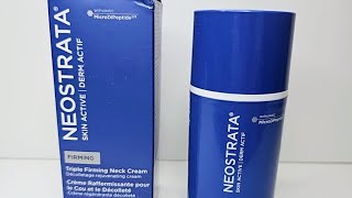 Neostrata Triple Firming Neck Cream with MicroDiPeptide 💙💙💙💙💙 [upl. by Herzen]