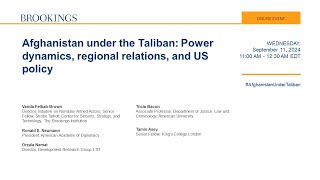 Afghanistan under the Taliban Power dynamics regional relations and US policy [upl. by Dnalro]