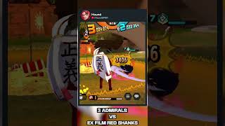 3 Admirals vs EX Film Red Shanks  One Piece Bounty Rush [upl. by Lynnette]