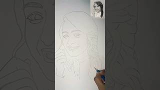 Shraddha kapoor sketch shorts drawing art trending shraddhakapoor [upl. by Wilson944]