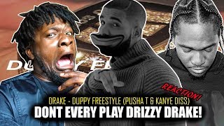 Drake  Duppy Freestyle Pusha T amp Kanye West Diss REACTION [upl. by Hubey]