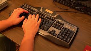 Logitech G15  Typing Sound Plain Rubberdome ASMR [upl. by Reifel33]