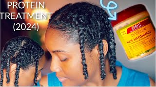 My Updated Protein Treatment Routine on High Porosity Natural Hair 2024 l Curl Training [upl. by Baese806]