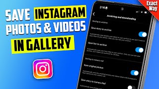 How To Save Instagram Photos And Videos In Gallery 2024  Quick amp Easy [upl. by Canon]