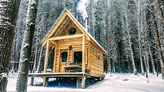 10minute Off Grid Cabin Build [upl. by Inalaeham]