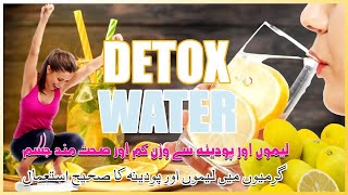 Lemon Mint Infused Detox Water Benefits  Weight Loss with Detox Water in Summer [upl. by Hanus]